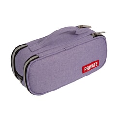 Penālis Charlot Private 22x9x8cm, trīsdaļīgs, violets