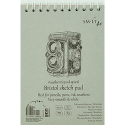Albums zīmēšanas A5, 185g/m2, 30 loksnes, ar spirāli, Premium, Smiltainis
