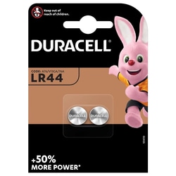 Baterijas elektronikai, Duracell LR44, 2gab./iep.