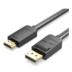 Video kabelis Vention DisplayPort - HDMI, 3m, melns
