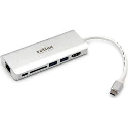 Dokstacija Roline 12.02.1037 USB-C, sudraba