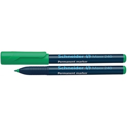 Marķieris permanents, 1-2 mm, zaļš, konisks,  Schneider MAXX 240