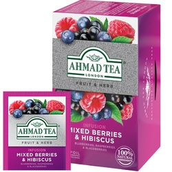 Tēja Ahmad, zāļu, ogu maisījums, folija konvertos, 20 gab.