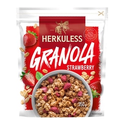 Sausās brokastis, musli, Granola ar zemenēm, Herkuless, 350g
