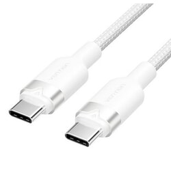 USB kabelis Vention USB-C - USB-C, 2.0, PD 60W, 2m, balts