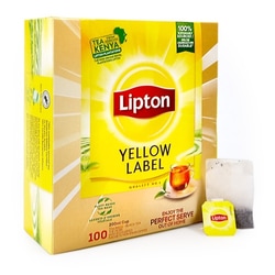 Melnā tēja Lipton, Yellow Label, 100 gab.
