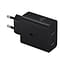 Lādētājs Samsung, ātrā uzlāde, 2xUSB-C, 50W, ar USB-C kabeli, 1.8m, melns (1)