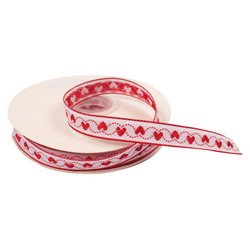 Dekoratīvā lente, sirdis, 20m, Playbox