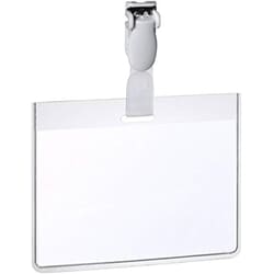 Personas kartes turētājs ar klipsi, 60x90mm, Durable