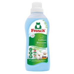 Veļas mīkstinātājs Frosch ar kokvilnas ziedu aromātu, 750ml