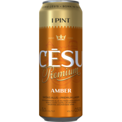 Alus Cēsu Premium Amber Pint, 5.2%, skārdenē, 568ml