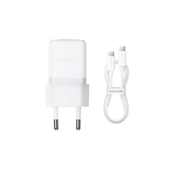Lādētājs Baseus Palm, ātrā uzlāde, 30W, ar USB-C kabeli, 1m, balts