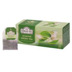 Tēja Ahmad, zaļā, Jasmine green, jasmīnu tēja, 25 gab.