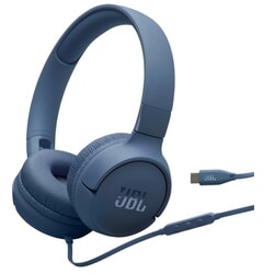 Austiņas ar mikrofonu JBL Tune 520, USB-C, 1.2m, zilas