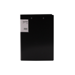 Mape ar 2 piespiedējiem A4, melna, Deli