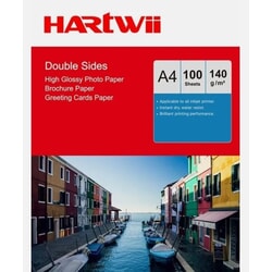 Fotopapīrs, divpusējs, matēts, A4, 100 loksnes, 140g/m², Hartwii