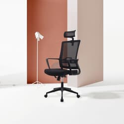 Biroja krēsls GROSPOL SPEED HD, auduma tonis melns, melna pamatne