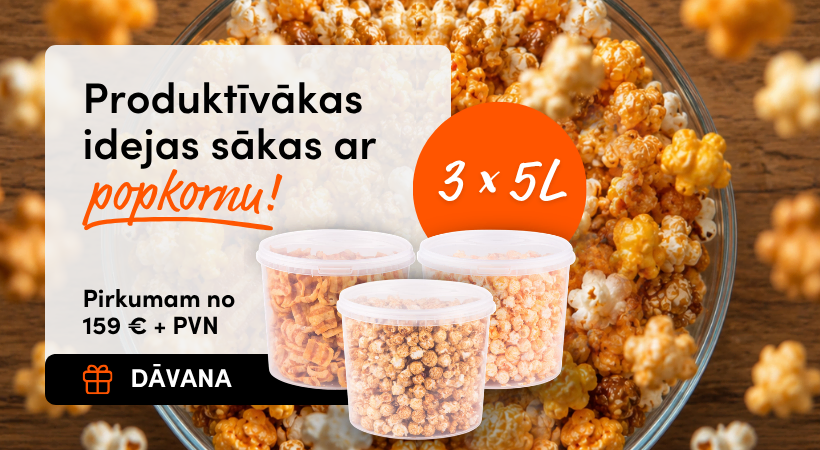 Pirkuma apjoma akcija Popkorns 2026 (Home)