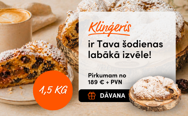 Pirkuma apjoma akcija Kliņģeris 2026 (popup)