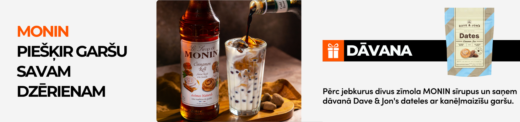 Akcija Monin sīrupiem 2025 (zarā)