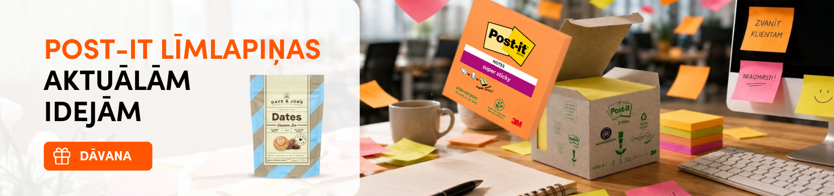 Akcija Post-it līmlapiņām 2026 (zarā)