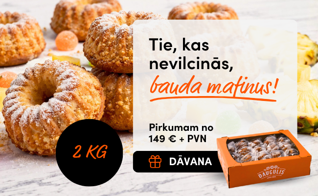 Pirkuma apjoma akcija Mafini 2026 (pop-up)