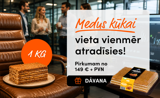 Pirkuma apjoma akcija Medus kūka 2026 (pop-up)