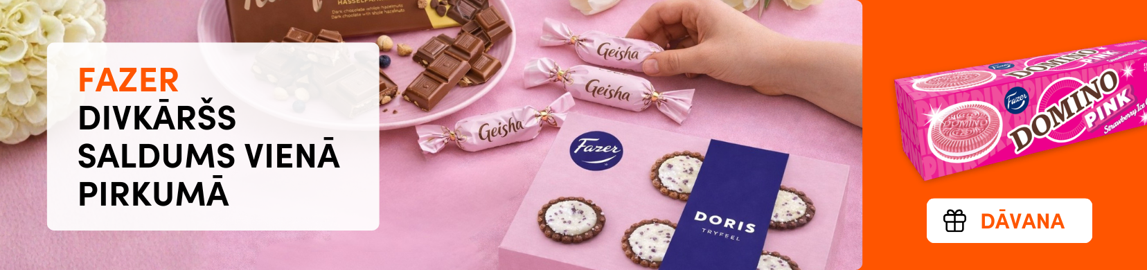 Akcija Fazer produktiem 2026 (zarā)