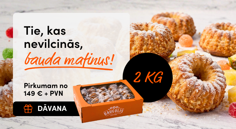 Pirkuma apjoma akcija Mafini 2026 (Home)