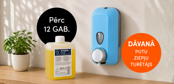 Putu ziepju turētājs MarPlast Soft touch 716, gaiši zils, 500ml